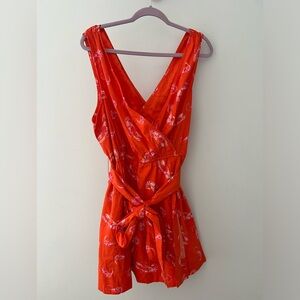 Maeve by Anthropologie ~ Mainly Lobster Wrap Dress